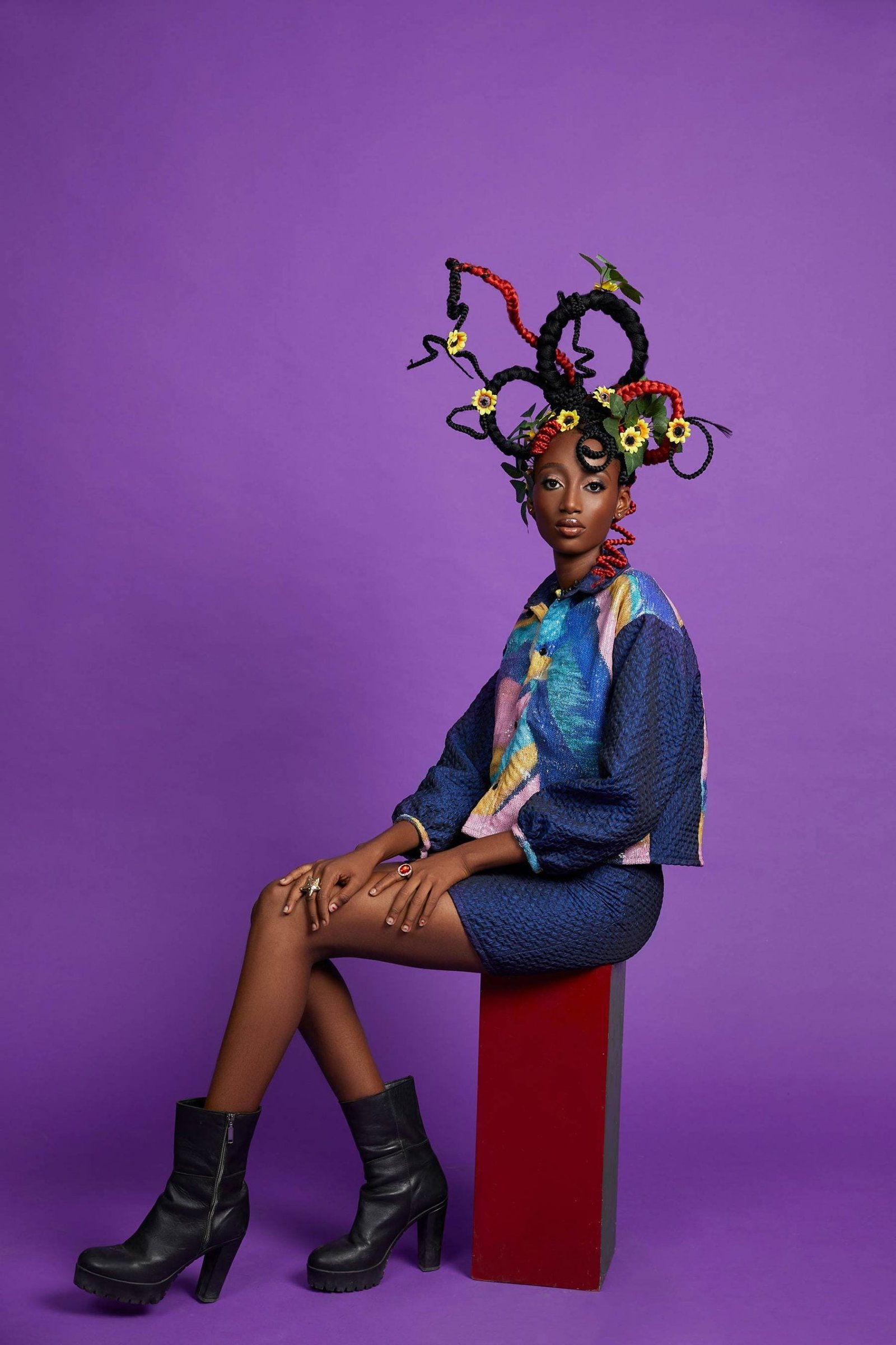 The book features arty shots of Christy new